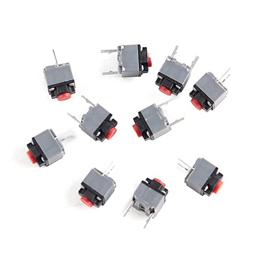 Interrupteur silencieux 6x6x7.3 pour souris sans fil et filaire, lot de 10 pièces de rechange