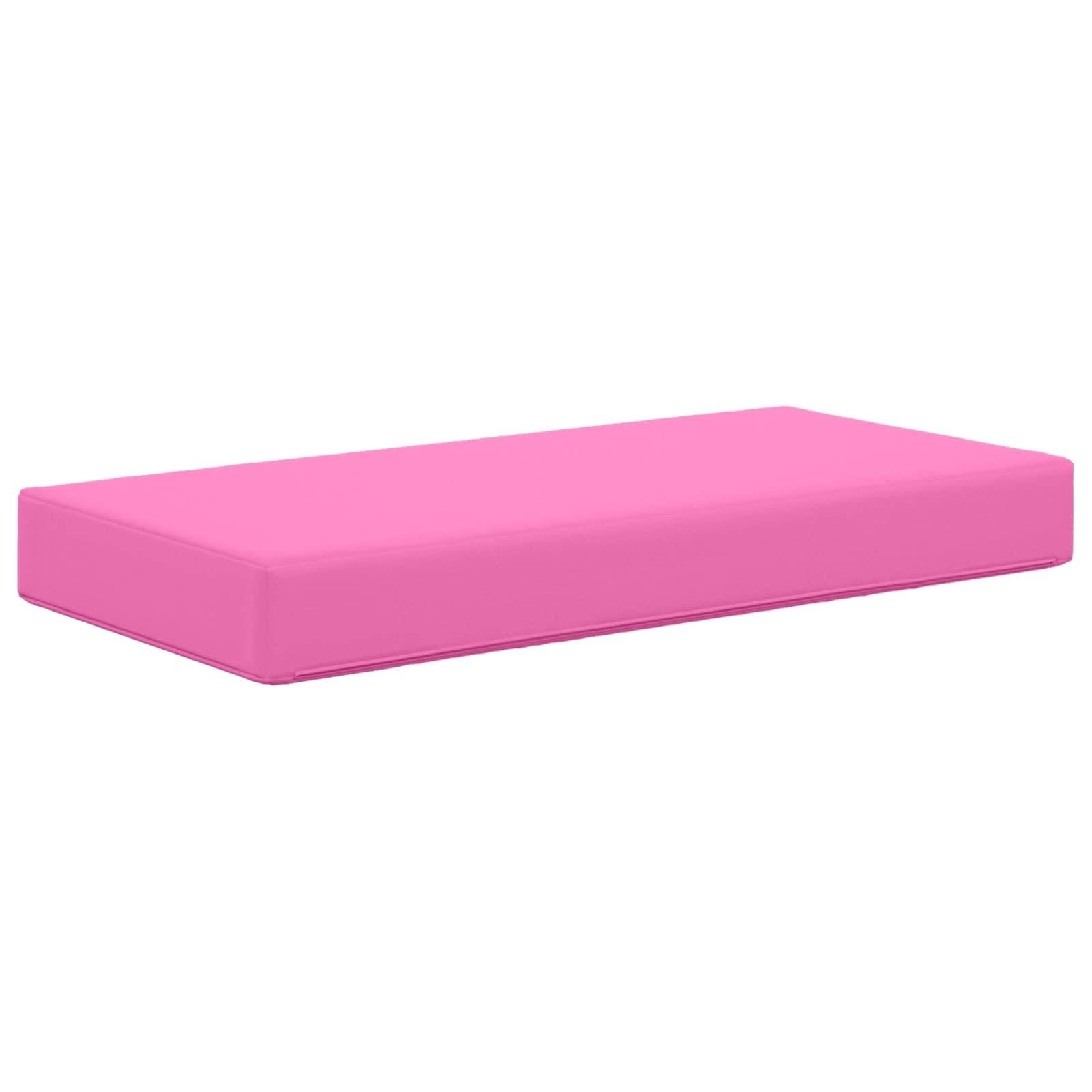 Cuscino per seduta rosa 80 x 40 x 8 cm in 100% poliestere con imbottitura in schiuma ergonomica sfoderabile lavabile per sedia poltrona cucina interno ufficio comfort postura