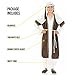 fun shack Brown Shepherd Costume for Kids, Boys Shepherd Costume, Christmas Costumes for Kids, Boys Nativity Costumes, X-Large