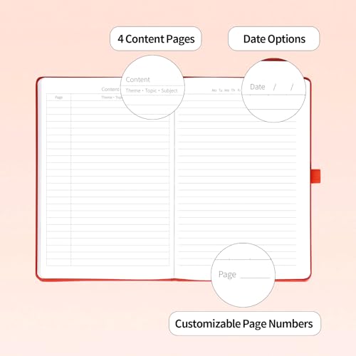 Carnet de notes A5 ligné Liend en lot de 8 pour ne plus manquer de pages