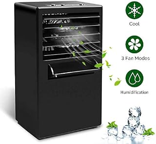 SHSTFD Portable Air Conditioner Fan, Small Personal Desk Fan, Quiet Air Cooler Misting