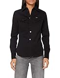 Geformte Einsätze G-STAR RAW Damen Shirt Western Kick Back Slim, Dk Black C072-6484, Large