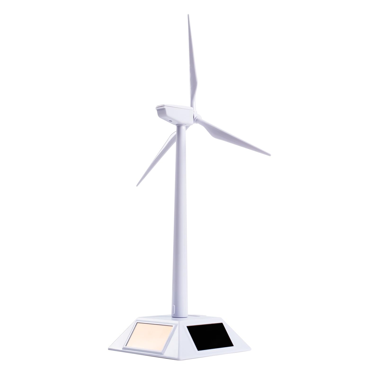 Jadeshay Mini Eolienne Modèle de Moulin à Vent à Énergie Solaire Kit Assemblé Modèle de Moulin à Vent à Énergie Solaire de Bureau pour Outil D'enseignement des Sciences