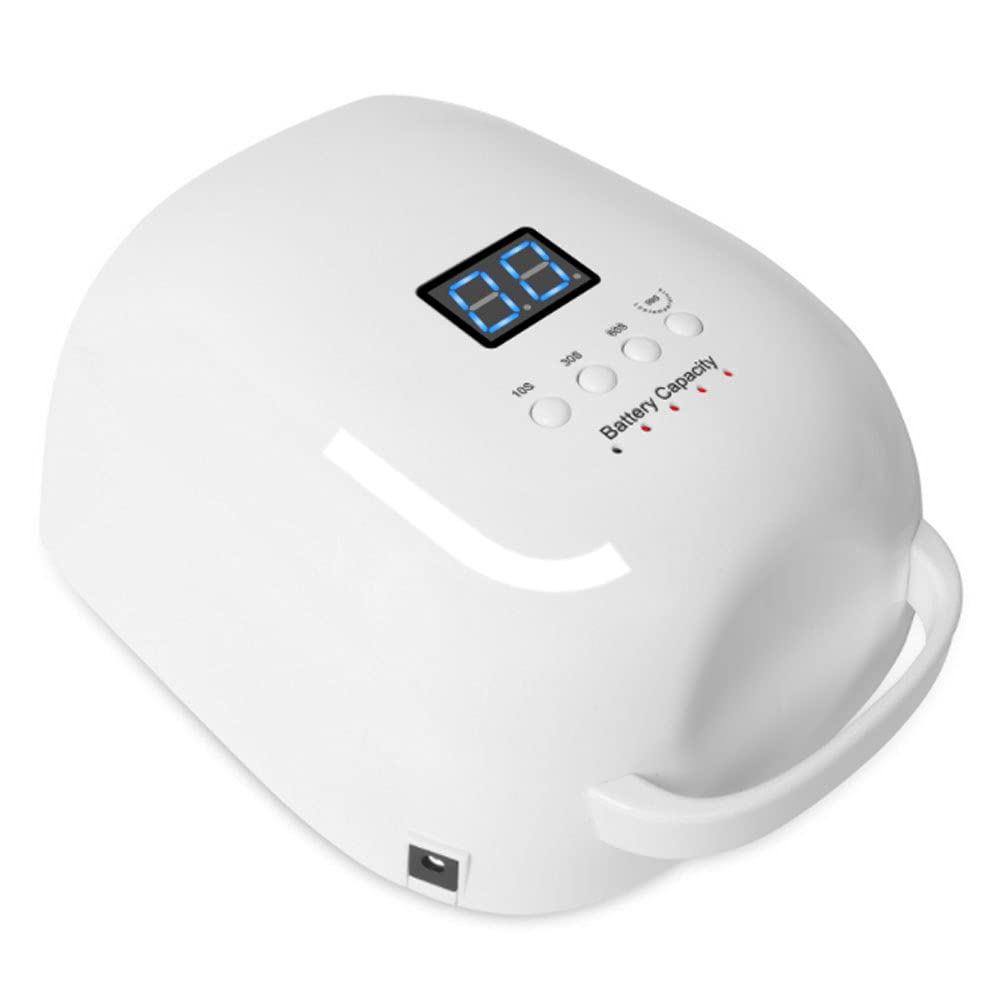 LKLNKVL Manicure lamp, 86W Rechargeable LED Gel Nail Lamp,Cordless Dryer,15600mAH Wireless Polish Curing,Professional Art Manicure Tools