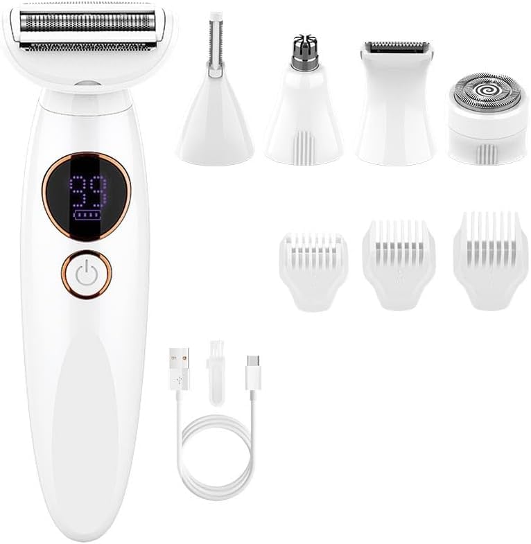 Rasoir Elios Femme 5 En 1 rasoir électrique étanche IPX7 jambes