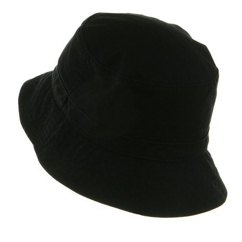 Decky Cotton Bucket Hat - Black Small / Medium #TOP1