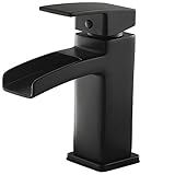 Pfister LG42-DF0B Kenzo Single Control 4 inch Waterfall Bathroom Faucet Matte Black