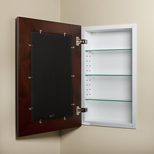 Fox Hollow Furnishings 14X24 Recessed Concealed Medicine Cabinet (Espresso) #TOP2