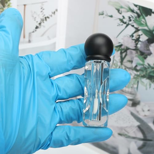 COSIDEA 18pcs Empty 3.5ml Black ball shape lip gloss tubes with clear wand deo foot brush lipgloss tube container for lip oil3