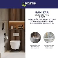 BOSTIK S730 Sanitär Silikon Pro Hellbeige – Hochwertiges Acetat Sanitärsilicon mit Schutzeffekt, Lösemittelfrei, Alterungs- und Witterungsbeständig, Geeignet für Innen- und Außenbereich, 300ml – Ansicht 5