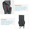 Vaguelly Dumb Drum Storage Backpack Double Shoulder Bag Lightweight Oxford Cloth Drum Pad Carrying Case for Snare Protection and Travel 19.68X10.23X3.54In