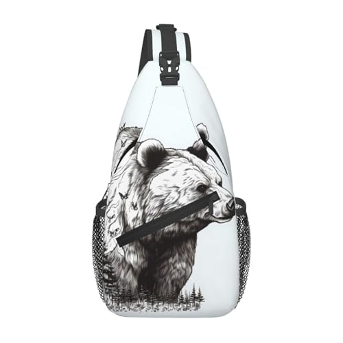 Bolso de Pecho Cruzado para Hombre, Mochila Sling miniatura 1