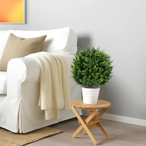 Arbusto artificial de cedro de 22" en pack de 2 topiarios decorativos 8