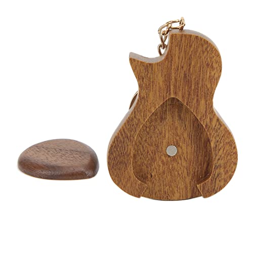 Porte-clés en bois massif fait à la main pour médiators de guitare, boîte de rangement pratique en bois pour sac à main - Les Beatles, Paul McCartney, John Lennon, RIngo Starr, George Harrison Porte-clés en bois massif fait à la main pour médiators de guitare, boîte de rangement pratique en bois pour sac à main