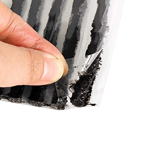 ETOPARS 30 X Reifenreparatur Schlauchloser Reifenpannen Reparaturstreifen Streicher kit Gummi Werkzeug Erholung Reifen Auto Schwarz 100mm x 6mm