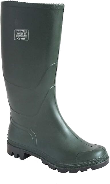 Portwest PVC Wellington O4, Size: 39, Colour: Green, FW90GNR39