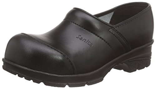 Sanita Workwear Unisex-Erwachsene San-Duty Closed Clogs, Schwarz (Black 2),...