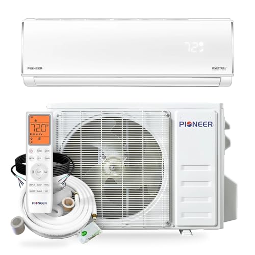 Pioneer Diamante Pro 18,000 BTU 21 SEER2 230V High-Wall Ductless Mini-Split Air Conditioner Inverter Heat Pump with 16 Ft. Kit
