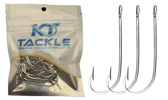 long shank fishing hook available in sizes 5/0, 4/0, 3/0, 2/0, and 1/0 25Pcs (3/0)