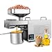 Produktbild IDABAY Automatische Ölpresse Maschine, Kalt-und Heißölpresse mit Digitalanzeige und Temperaturregelung Haus und Gewerbe, 304 Edelstahl,bis 60% Ölausbeutel,1500w