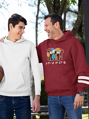 Aganmi Fashion Friend Sweatshirt Hoodie Women Graphic Hoodies Pullover Funny Hooded Sweater Tops Clothes (Wine Red, Xxl) #TOP3