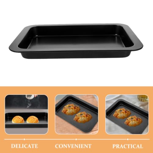 Molde de acero al carbono para hornear repostería con diseño rectangular antiadherente MAGICLULU 4