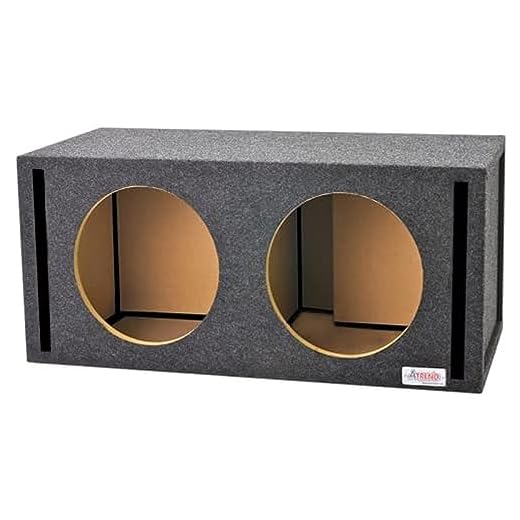 Atrend 12JL01DV 12” JL Audio Dual Vented Subwoofer/Speaker Enclosure Compatible with WO & W1 Series Subwoofers. Made in USA