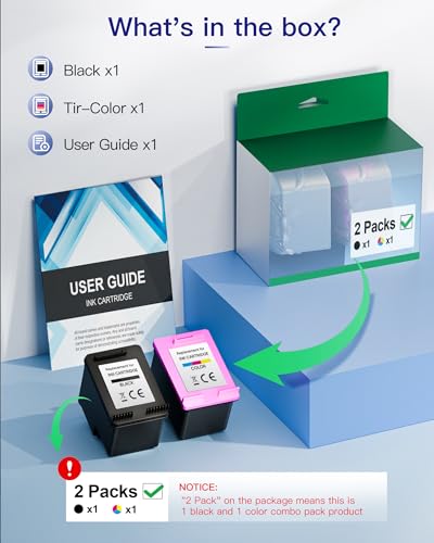 VVQV 304 XL Druckerpatronen Multipack 304XL Ersatz für HP 304 Druckerpatronen schwarz und Farbe für HP Envy 5000 5030 5010 5020 5032 5020 für HP Deskjet 3750 2630 2620 2622 3720 3730 3760 3762