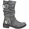 Rocket Dog Womens/Ladies Trumble Faux Leather Biker Boots (6 UK) (Black) #3