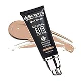 Bella Terra BB Cream 3-in-1 Tinted Moisturizer - Buildable Coverage - Light to Dark Skin Tones- with Natural SPF- Mineral Makeup Foundation- Hypoallergenic (1.69 Oz) (Light b 102)
