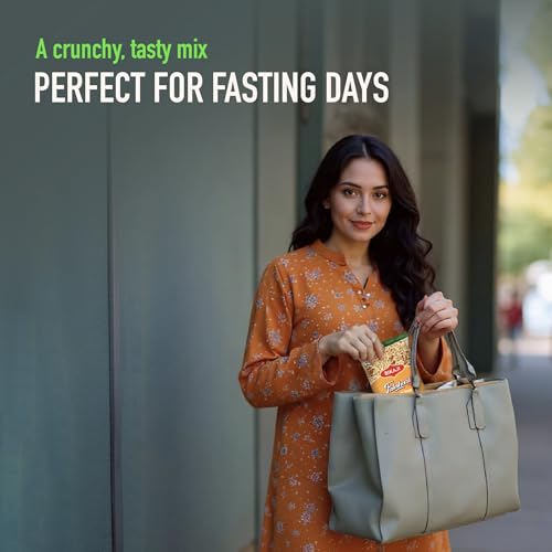 Bikaji Falahari Snack Mix – 7.05 oz (200g) Pack | Ready to Eat Indian Fasting Snacks with Potato Sticks, Peanuts & Raisins | Savory Trail Mix Seasoned with Sendha Namak (Himalayan Rock Salt) best for Vrat