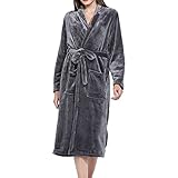 damen bademantel »cilia« kangaroos ☛Bequemer Bademantel aus Korallensamt - 3 moderne Farben und 3 Größen zur Auswahl - Unisex-klassisches Design