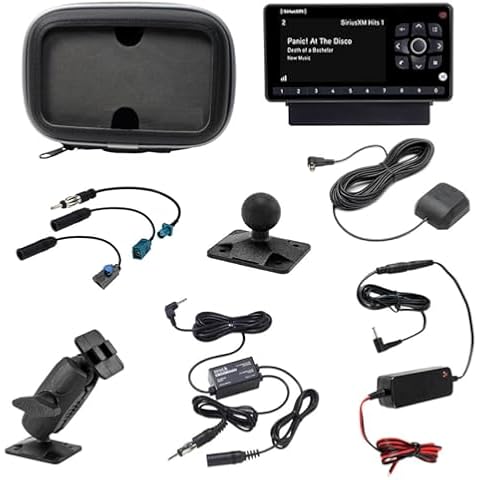 SRS SATELLITE RADIO SUPERSTORE Installation Kit for Polaris Ride Command and Sirius XM Satellite Radio Direct Wire Installation Kit with Onyx EZR Dock and Play Receiver Cover
