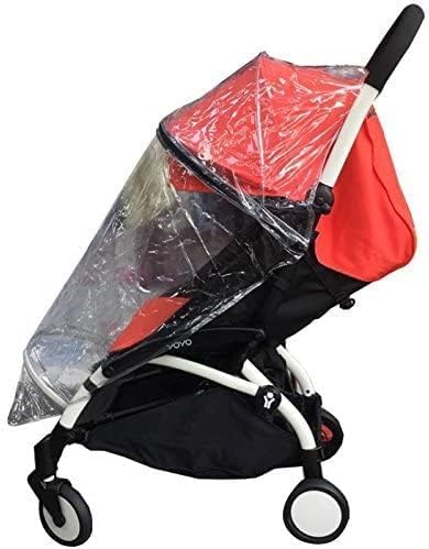 Pram Rain Cover & Stroller Rain Cover - Waterproof, UV Protection, Compatible with Babyzen Yoyo & Yoyo+, Transparent, Clear Baby Stroller Accessories - Fits 6 Months+ - Baby Travel Gear-Fengea - Image 3