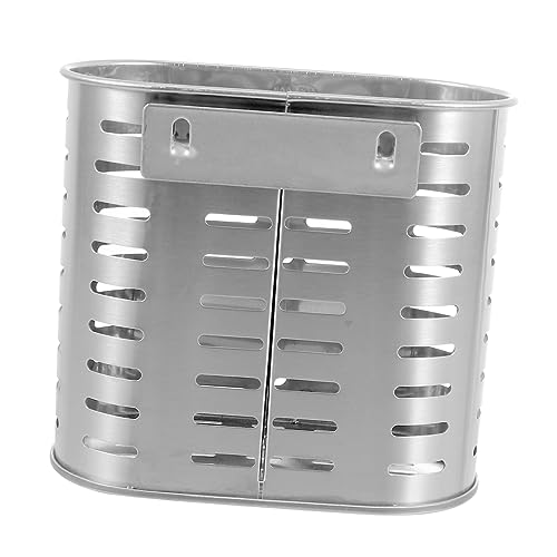 LIFKOME 1Pieza Organizador De Utensilios De Cocina Inoxidable De Almacenamiento Para Tenedores y Cucharas De Boca Ancha Para Cocinas