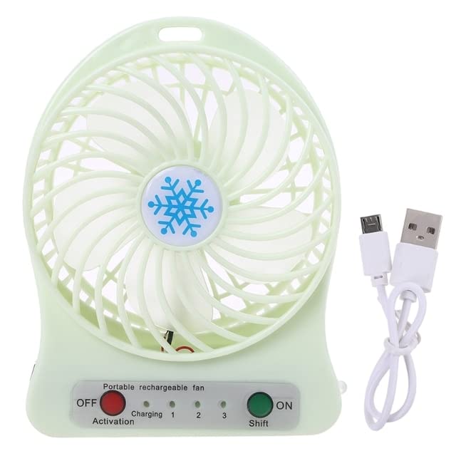 Amazon.co.jp : ポータブルファンポータブルLEDライトミニファンエア