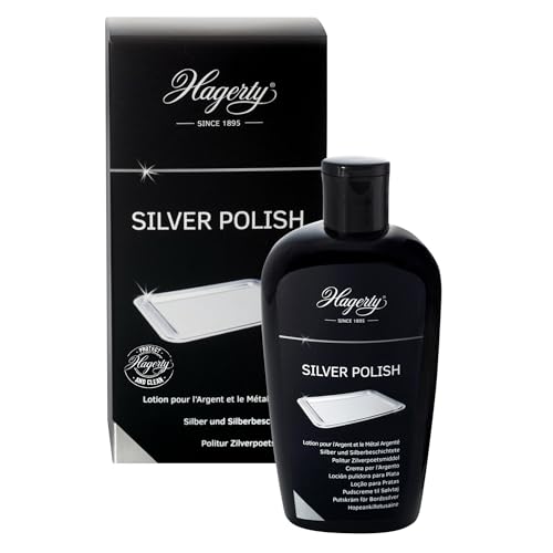 Hagerty Silver Polish Nettoyant efficace pour l'argent et le métal argenté I 100 ml I Produit à effet instantané pour les vases, cadres, accessoires, objets de décoration
