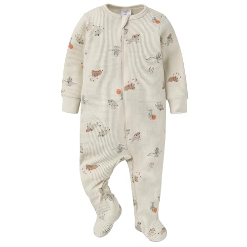 Image of Gerber Baby Boys & Girls 2-Pack 2-Way Zip Thermal Footed Sleep 'N Play
