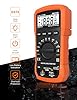 Multimètre numérique à plage automatique, testeur de tension ampère-ohm AC/DC, testeur multifonction avec tests de résistance, continuité, capacité, fréquence et diode, maintien des données et NCV