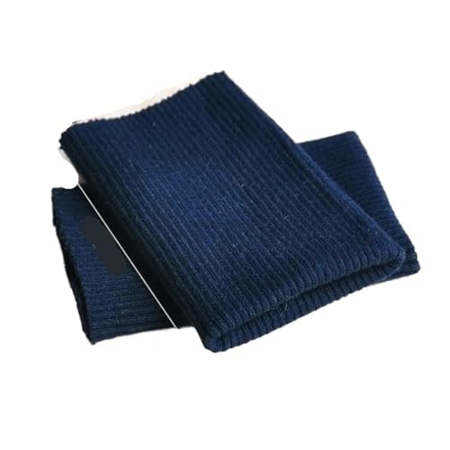 Chaqueta de plumón 2 piezas con escote, puños y mangas, falsas, tejido universal antisuciedad, banda elástica acanaladas Para PuñOs(Midnight blue)