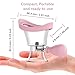 Lovufir Eye Wash Cup, Eye Wash Bath Kit Eyewash Cup for Eye Rinse,Portable Eye Care Tool - Silicone Manual Air Pressure Eye Cleaning Cup for Soothing, Cleaning Eye Dust, Makeup Irritants(Pink)