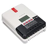 40A MPPT Solar Charge Controller, LCD Dynamic Display Solar Panel Battery Regulator with Temperature