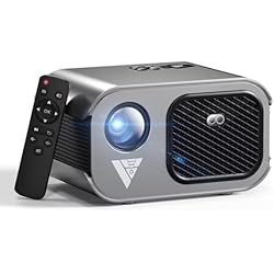 Home Projector with WiFi and Bluetooth, Native 1080P, 4K Support, Portable Smart Projector, Mirror Screen, Compatible with Android, iOS SmartPhone/PC/PS5/TV Stick for Home Movies