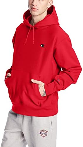 Champion mens Reverse Weave Pullover, Left Chest C Hoody, Team Red Scarlet-y06145, XX-Large US