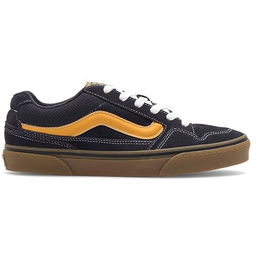 Vans Herren Caldrone Sneaker, Suede Gum Charcoal Yellow, 40.5 EU
