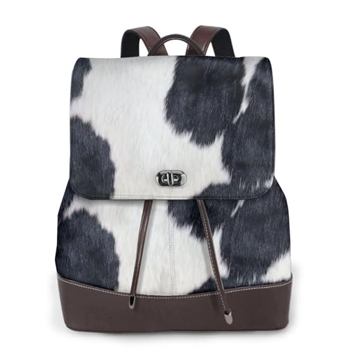 Sac à dos en cuir de vache femme ergonomique contre le mal de dos urbain