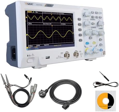 OWON 7 Inch Digital Storage Oscilloscope, 2-Channel Digital 