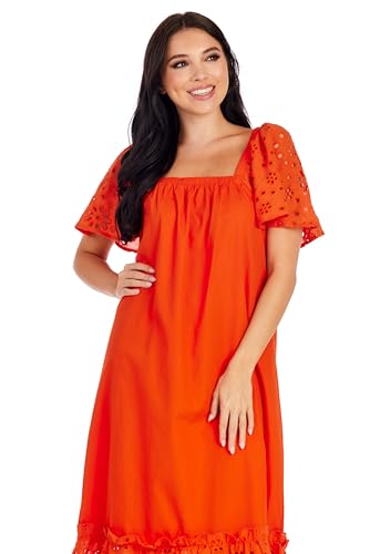 Image of Mud Pie Women's Mud Pie Women's Conny Eyelet Maxi Dress