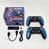 4Kレトロゲームスティック 30,000/40,000/60,000ゲーム内蔵 プラグアンドプレイ TV接続 HDMI ダブルワイヤレスコントローラー 2.4G 無線 セーブ機能 テレビ ビデオ レトロ (64g)