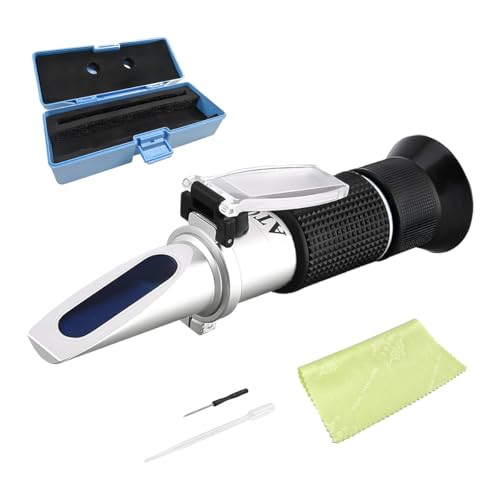 Image of DXNQ 4-in-1 DEF Antifreeze Coolant Refractometer with ATC, Hand-Held AdBlue Coolant Tester Refractometer with Storage Box, Freezing Point Meter for Automobile Antifreeze System